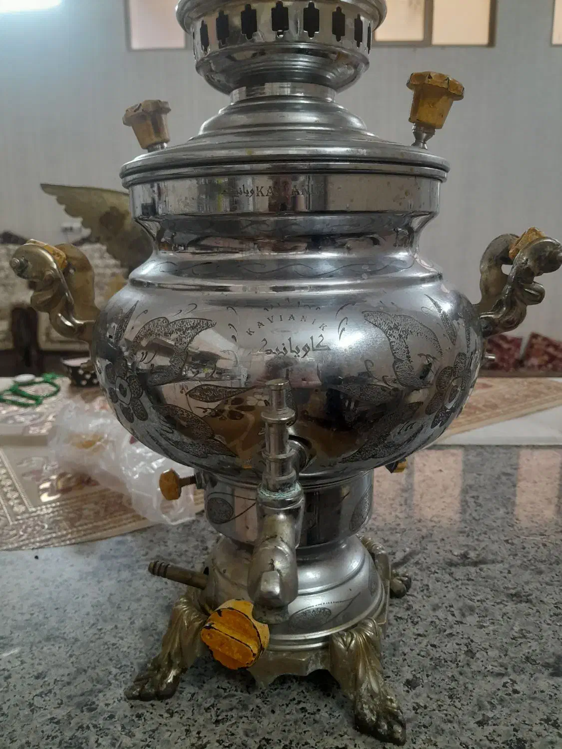 سماور4لیتری|سماور، چای‌ساز، قهوه‌ساز|قم, دورشهر|دیوار