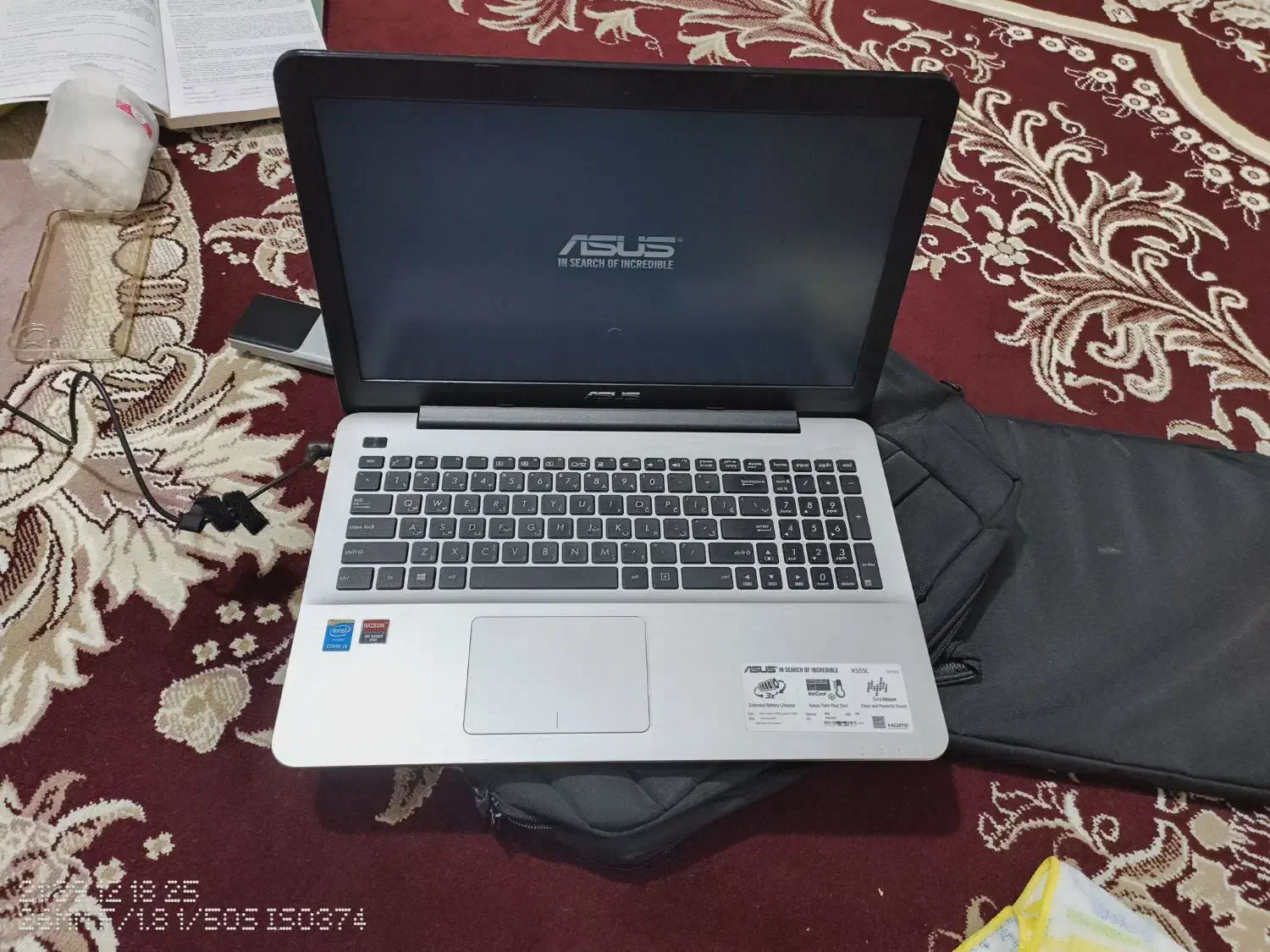 لپ تاپ ایسوس x555l|رایانه همراه|دهدشت, |دیوار