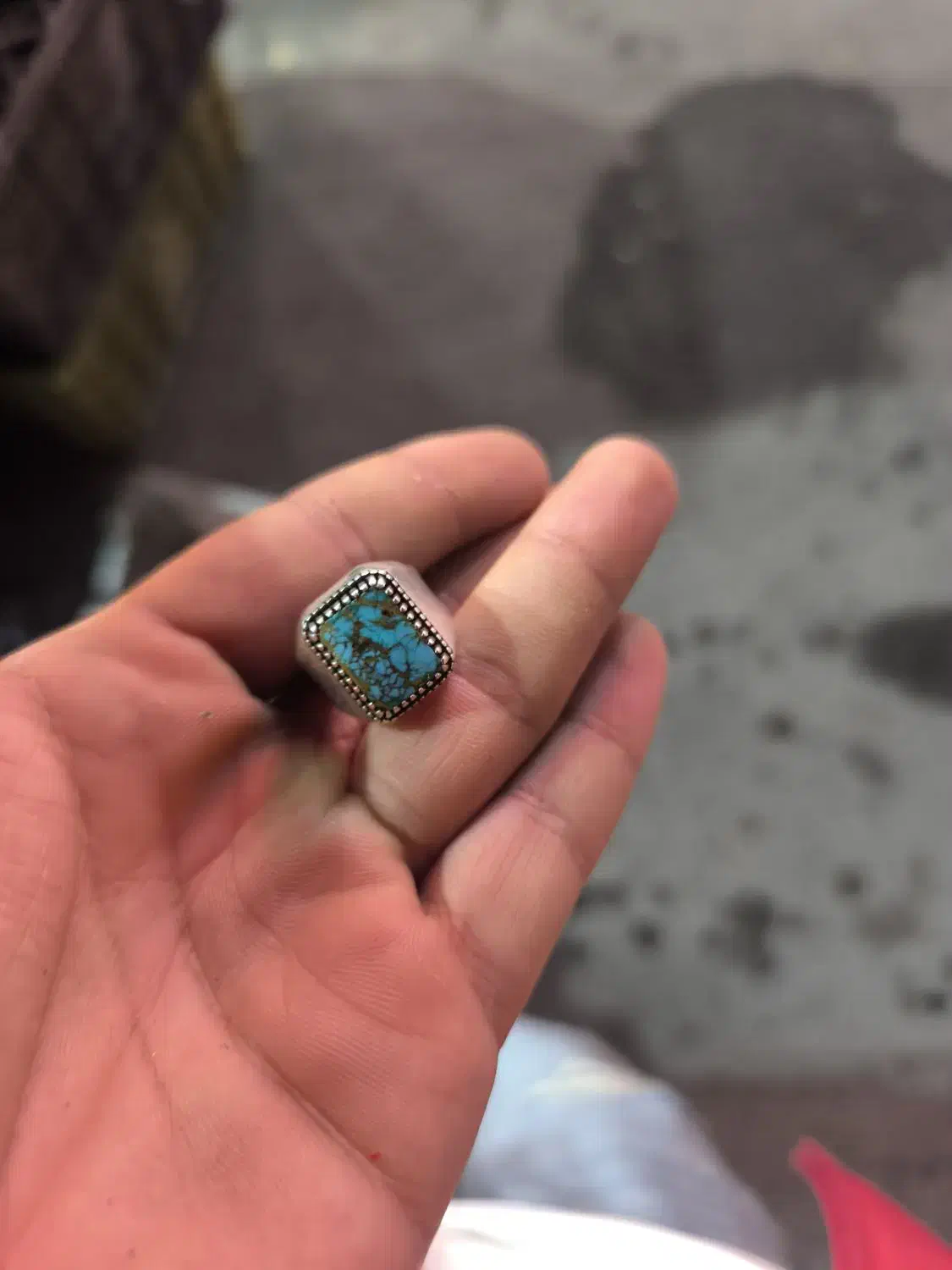 انگشتر نقره با عقیق فیروزه ای|جواهرات|بندر گز, |دیوار