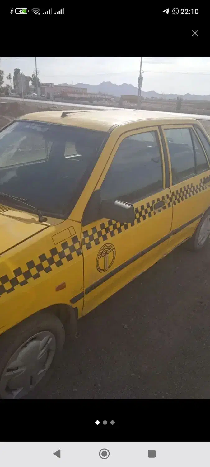 تاکسی پراید زرد مدل 88|خودرو سواری و وانت|تربتحیدریه, شهرک ولیعصر|دیوار