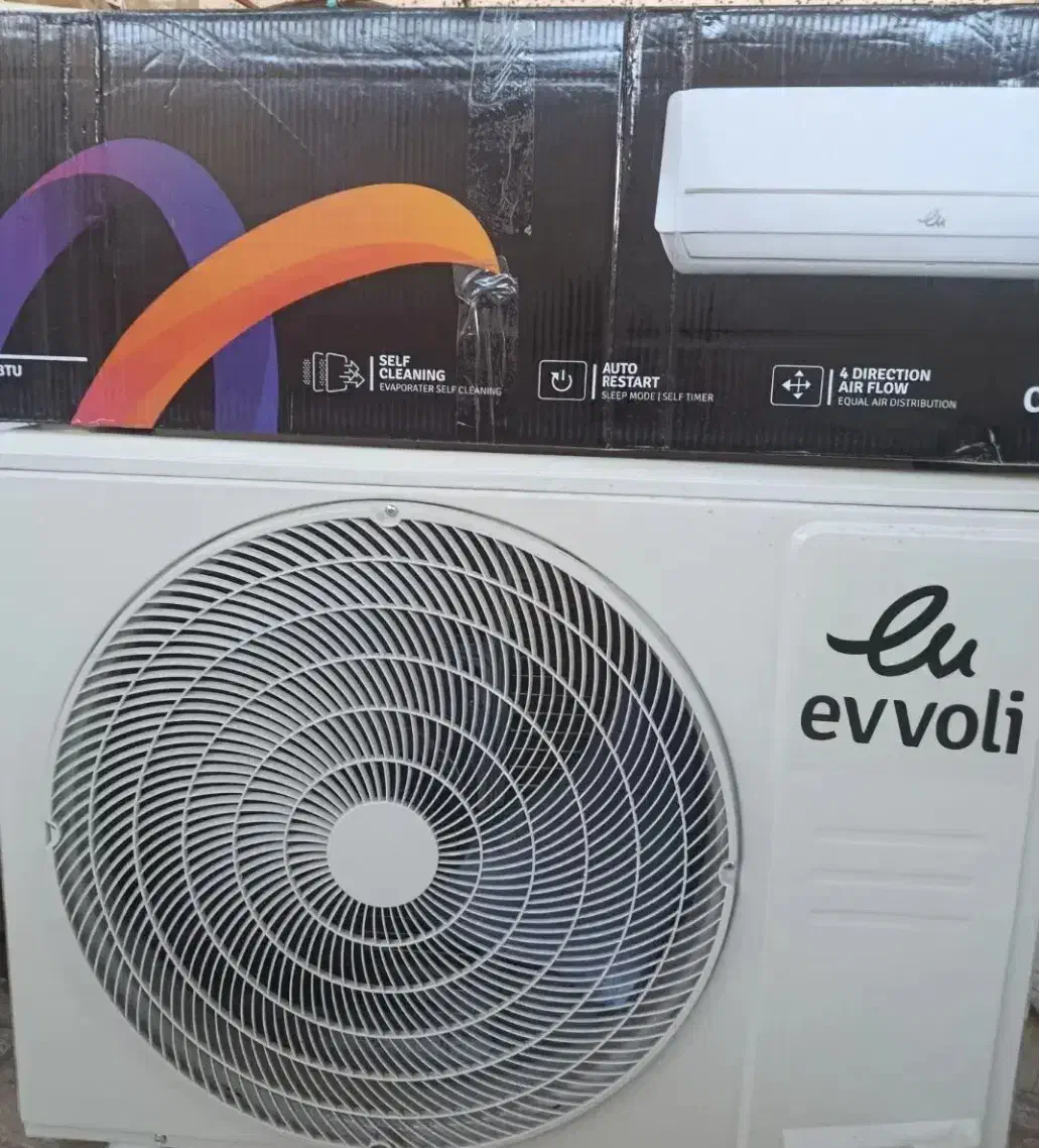 اسپلیت ایولی تک کاره ۲۴هزار|کولر گازی و فنکوئل|بم, |دیوار