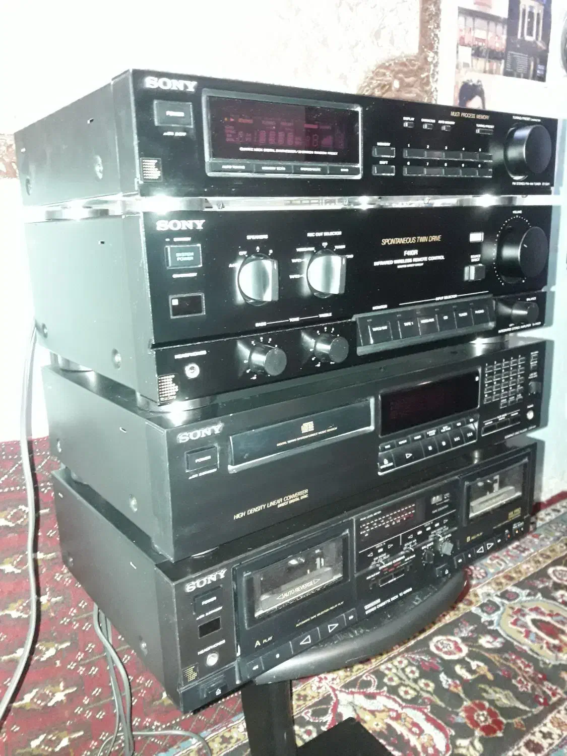 باند امپ ضبط کینگ وینتیج استریو دک طبقاتی کاست|سیستم صوتی خانگی|شیراز, هفت تنان|دیوار