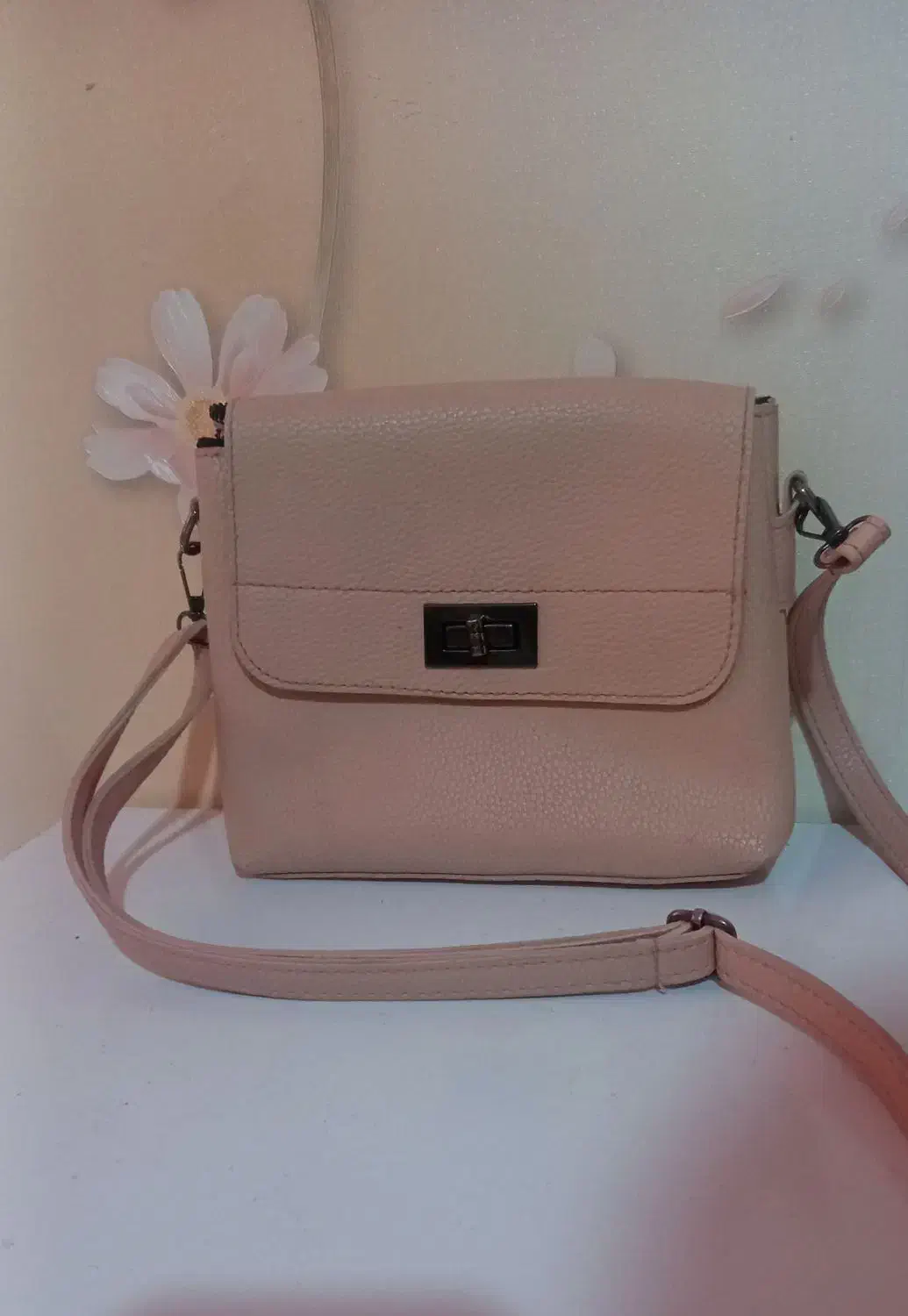 کیف صورتی|کیف، کفش، کمربند|میانه, |دیوار