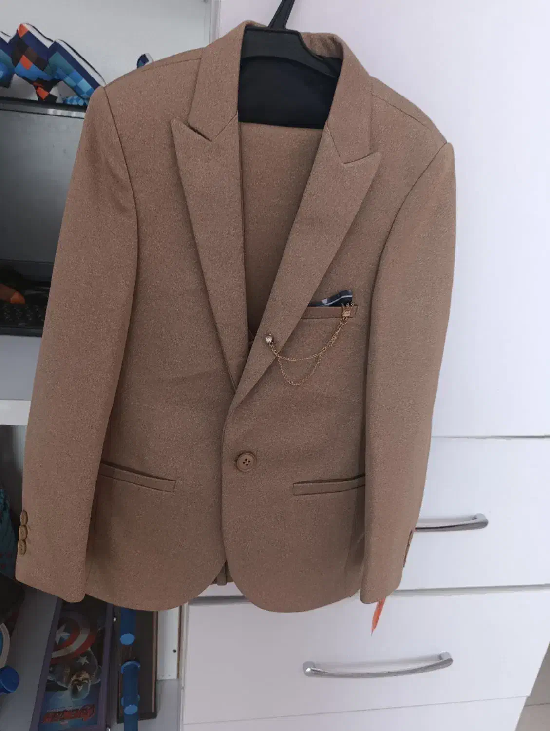 کت و شلوار و جلیقه دورو نو با پیراهن مناسب ۹سال|کفش و لباس بچه|رشت, کوی فکوری|دیوار