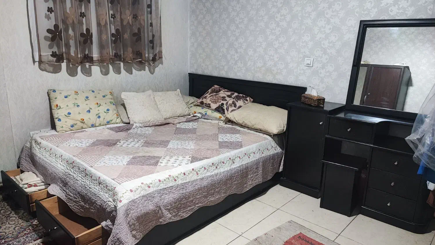 سرویس خواب بهمراه تشک|تخت و سرویس خواب|تهران, گلستان (شهرک راه آهن)|دیوار