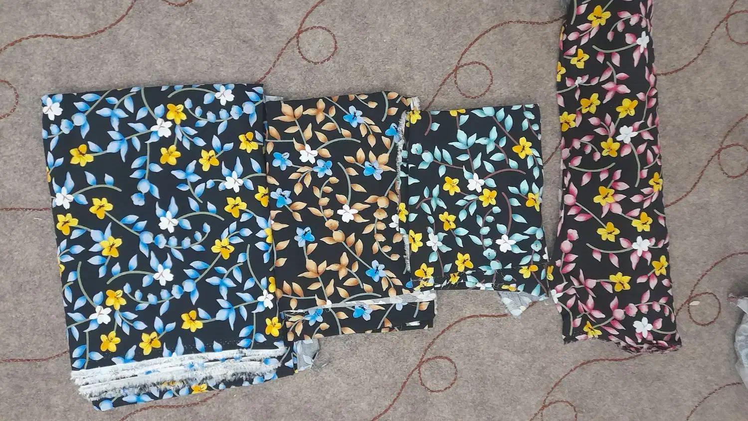 پارچهای نخی شومیز پیراهنی|لوازم خیاطی و بافتنی|شیروان (خراسان), |دیوار