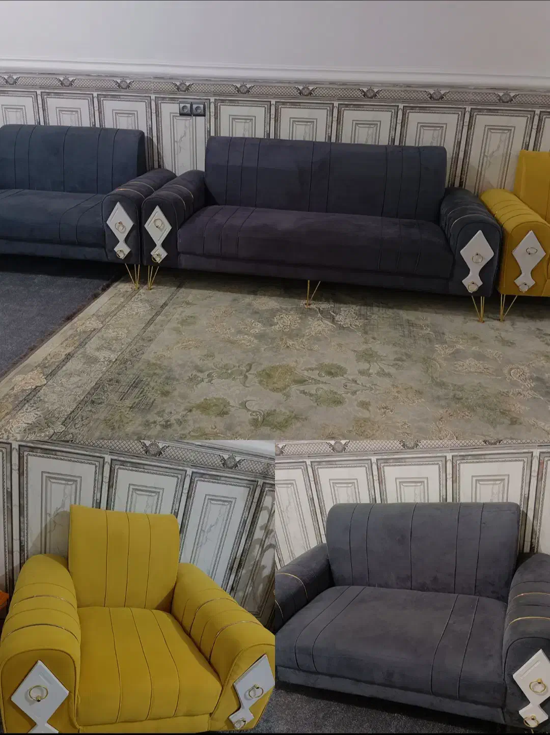 مبل 7نفره.کاملا نو|مبلمان خانگی و میز عسلی|میناب, |دیوار