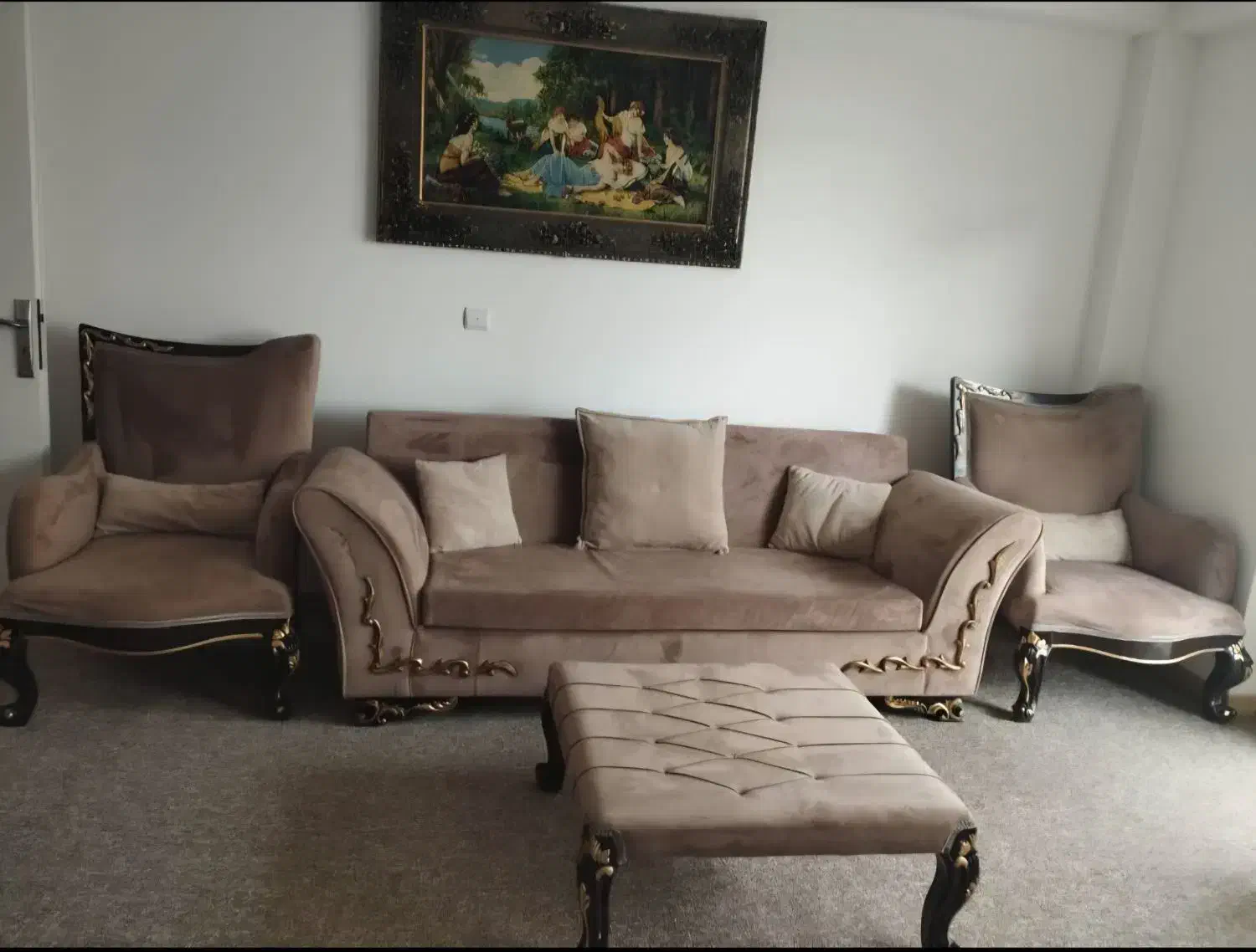 مبلمان نه نفره|مبلمان خانگی و میز عسلی|سنندج, |دیوار