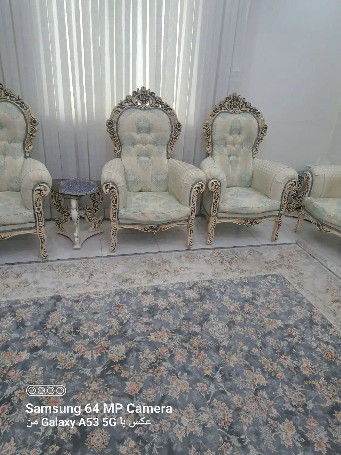 مبل استیل نه نفره|مبلمان خانگی و میز عسلی|قدس, شهرک فرزان|دیوار