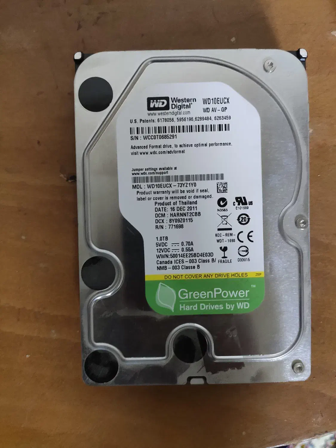 هارد ۱ ترابایت وسترن دیجیتال|قطعات و لوازم جانبی رایانه|قم, زنبیل آباد|دیوار