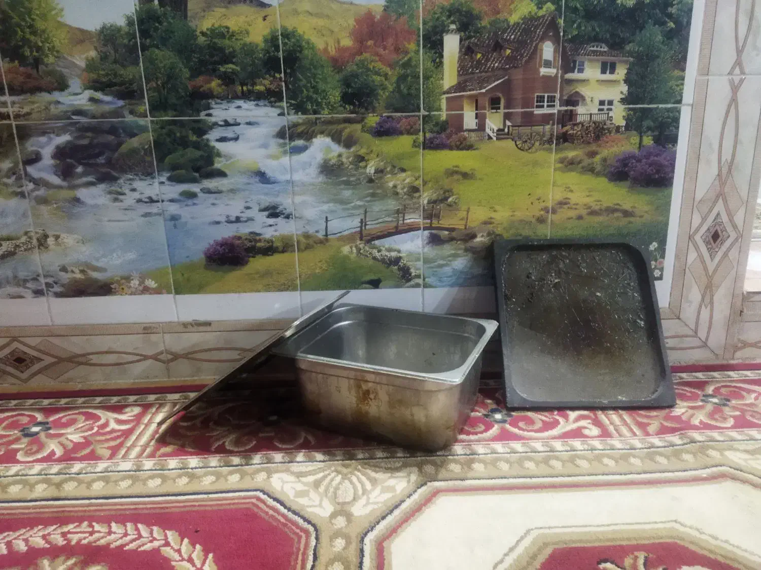 سنگ همبرگروبنماری|ظروف پخت‌وپز|یاسوج, |دیوار