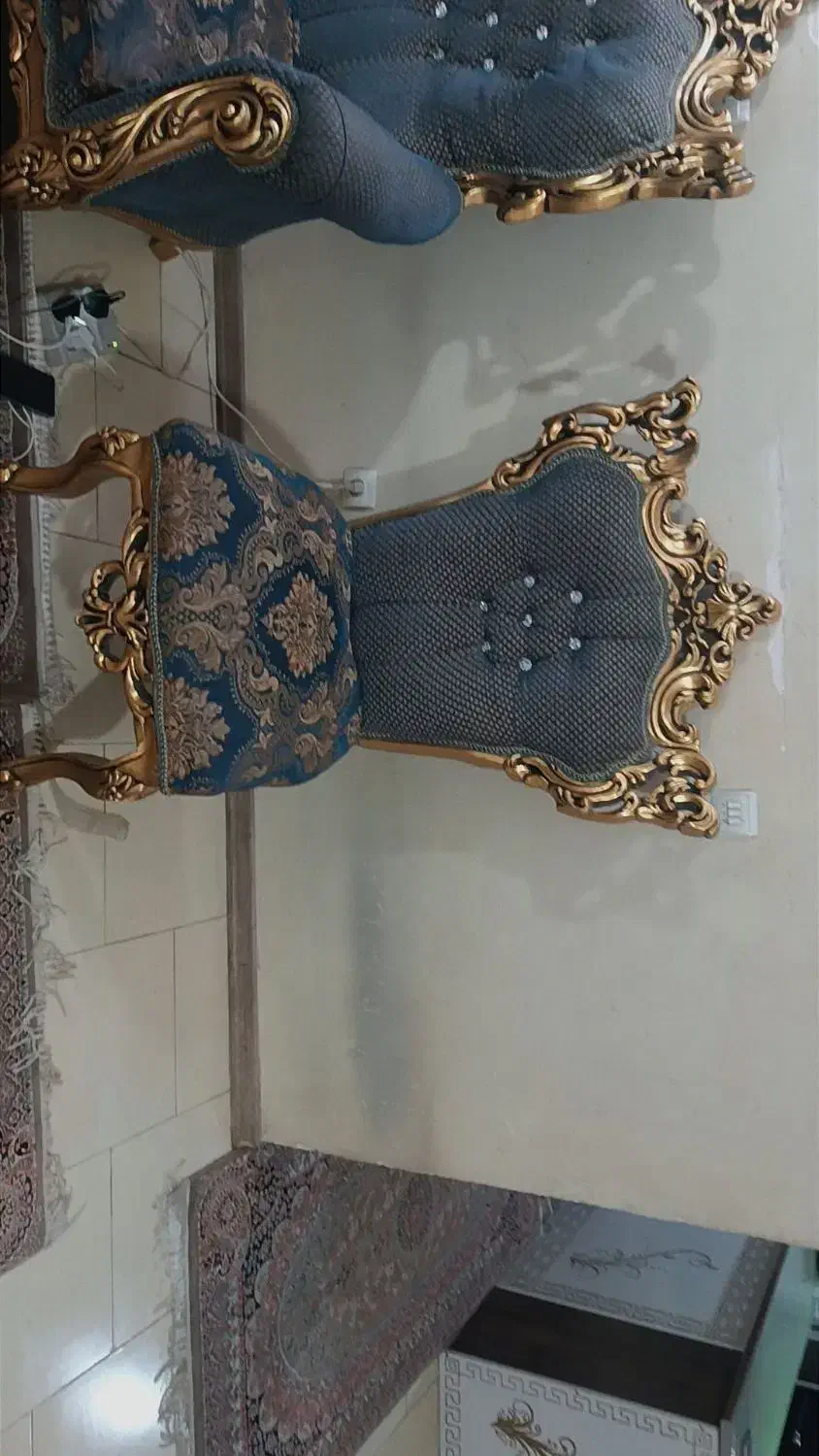 مبل سلطنتی چوب اصلی قدیمی|مبلمان خانگی و میز عسلی|ری, شهید بهشتی|دیوار