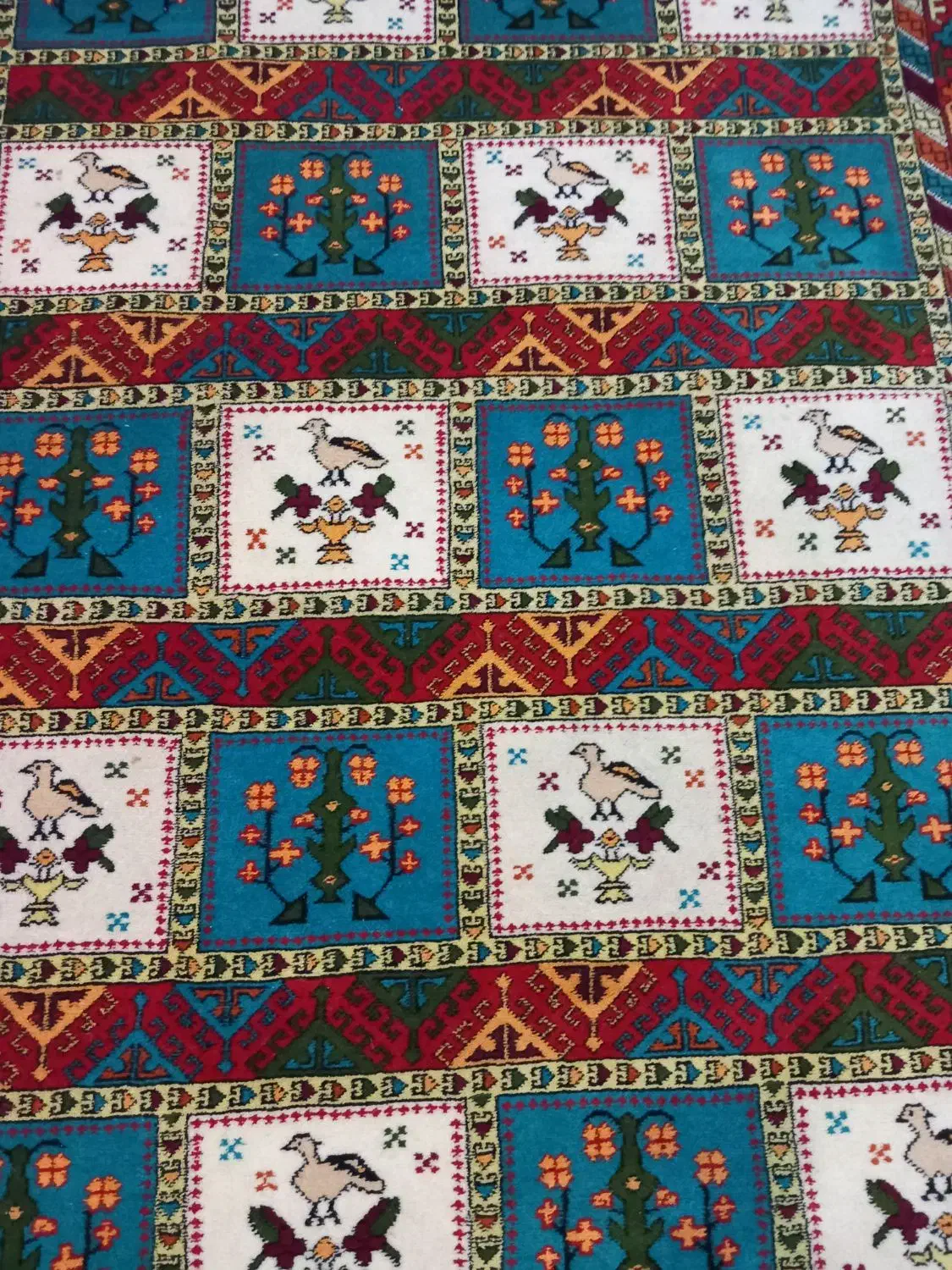 فرش گلیم ترکمنی وپشتی 1/۴۰در2/۱۰|گلیم، جاجیم، گبه|گنبد کاووس, |دیوار