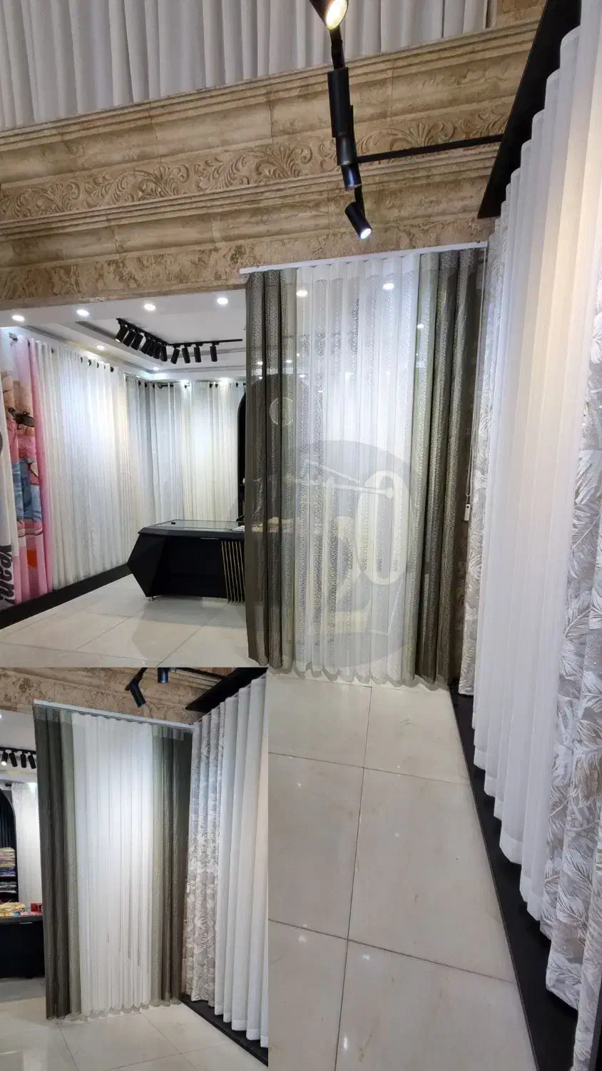 پرده آماده۶۵۳۵۷ اقساط پردیسان پانچ مینیمال ورتیکال|پرده، رانر، رومیزی|قم, پردیسان|دیوار