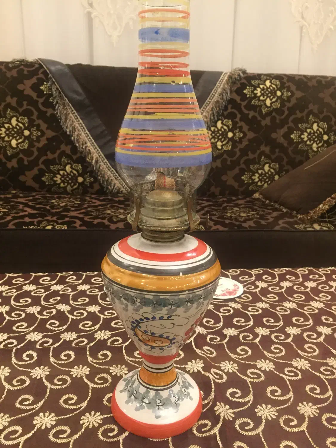 چراغ گرد سوز نفتی دهه ۱۳۴۰|کلکسیون اشیاء عتیقه|ارومیه, |دیوار