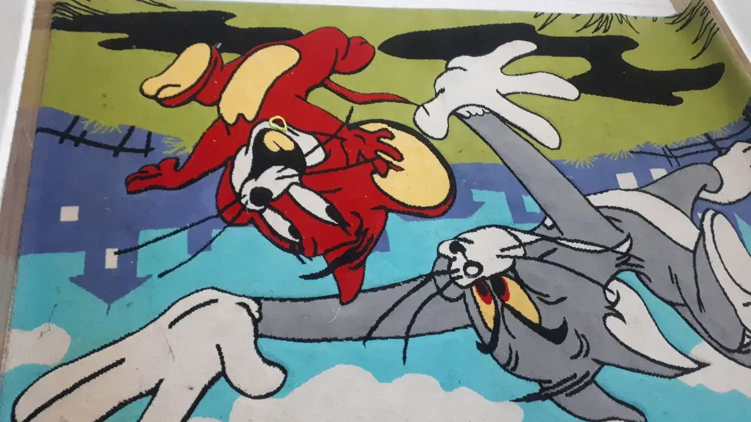 گلیم کودک|گلیم، جاجیم، گبه|خرمآباد, |دیوار