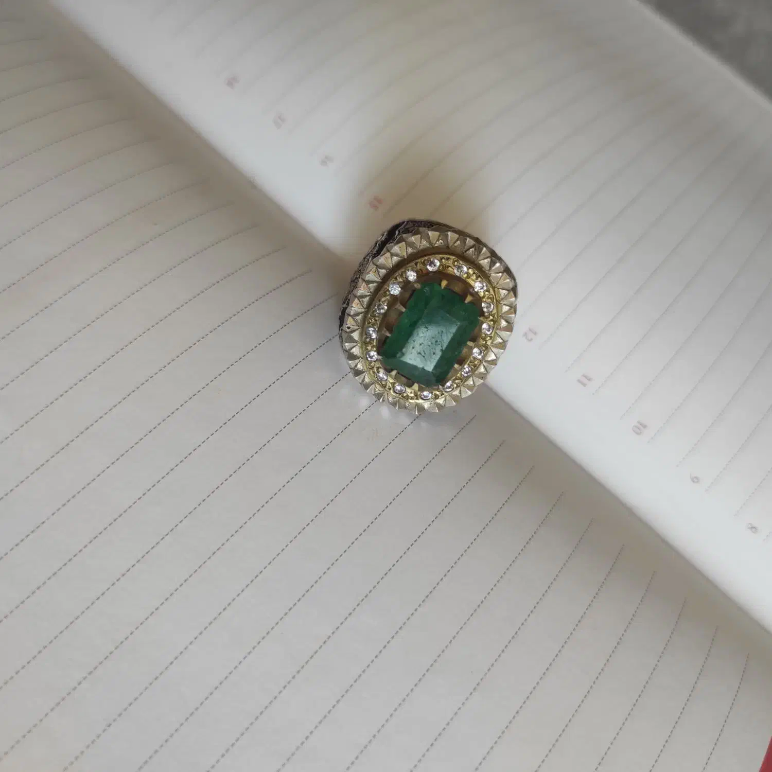 انگشتر زمرد زامبیا معدنی|جواهرات|تربتحیدریه, آسایش|دیوار