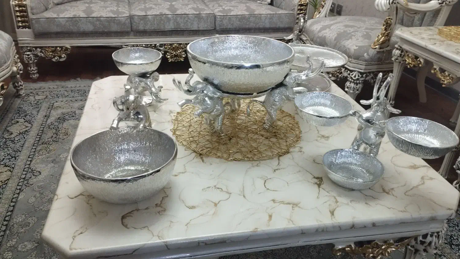 سرویس فلزی  فیل|ظروف سرو و پذیرایی|فولادشهر, B6|دیوار