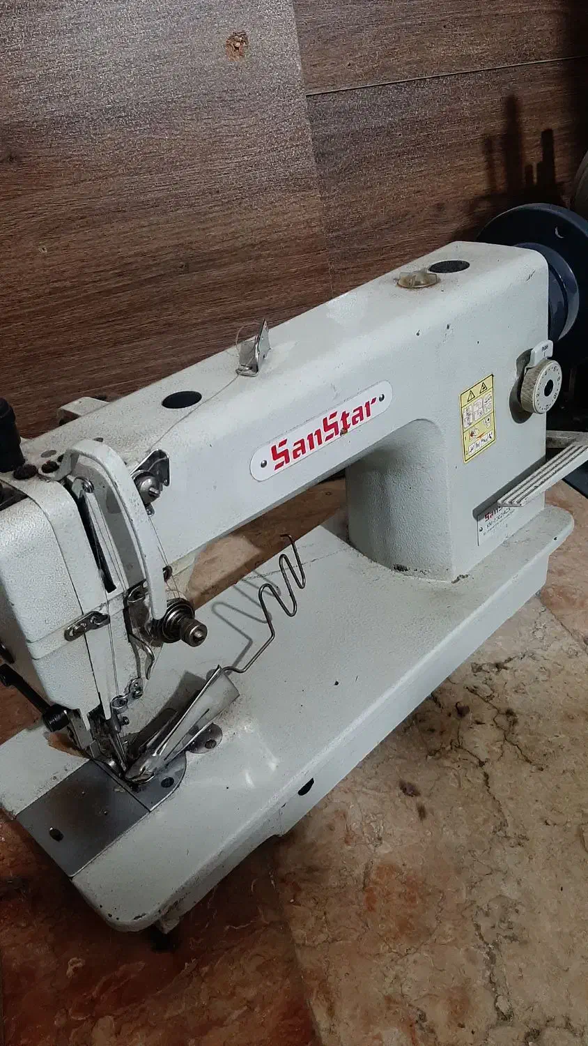 چرخ دوپایه سان استار کره ۱۲ درجه ضخیم دوز|چرخ خیاطی و ریسندگی|مشکیندشت, |دیوار