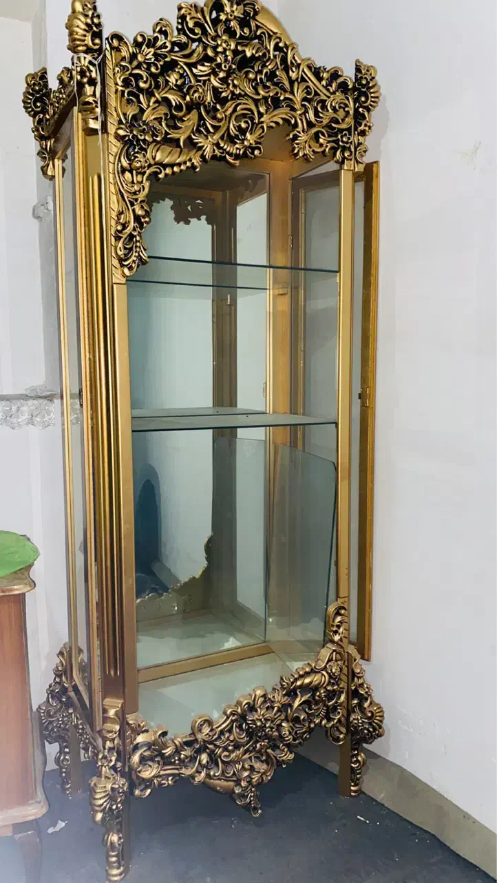 بوفه چوبی گردو|بوفه، ویترین، کنسول|عجب شیر, |دیوار