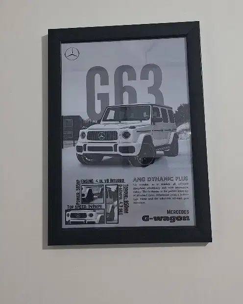 تابلوی جی کلاس بنز|تابلو، نقاشی، عکس|اهر, |دیوار