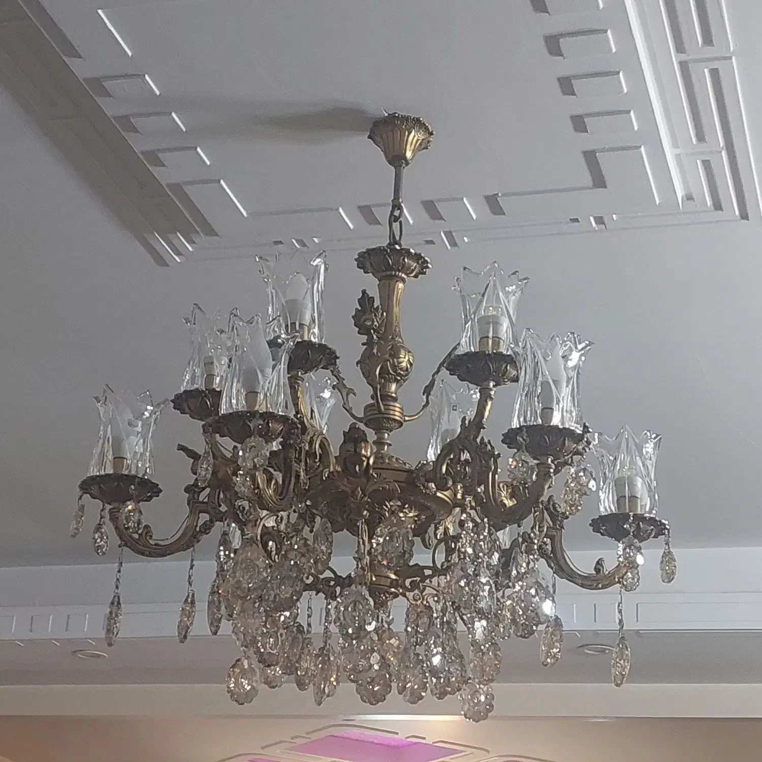 لوستر سقفی ۶شاخه|لوستر و چراغ آویز|تهران, افسریه جنوبی|دیوار