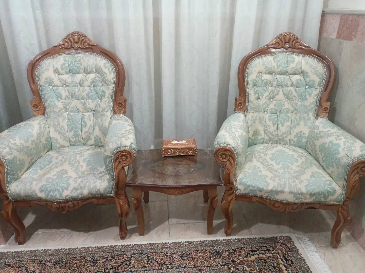 مبل سلطنتی ۷ نفره|مبلمان خانگی و میز عسلی|مشهد, شهرک ابوذر|دیوار