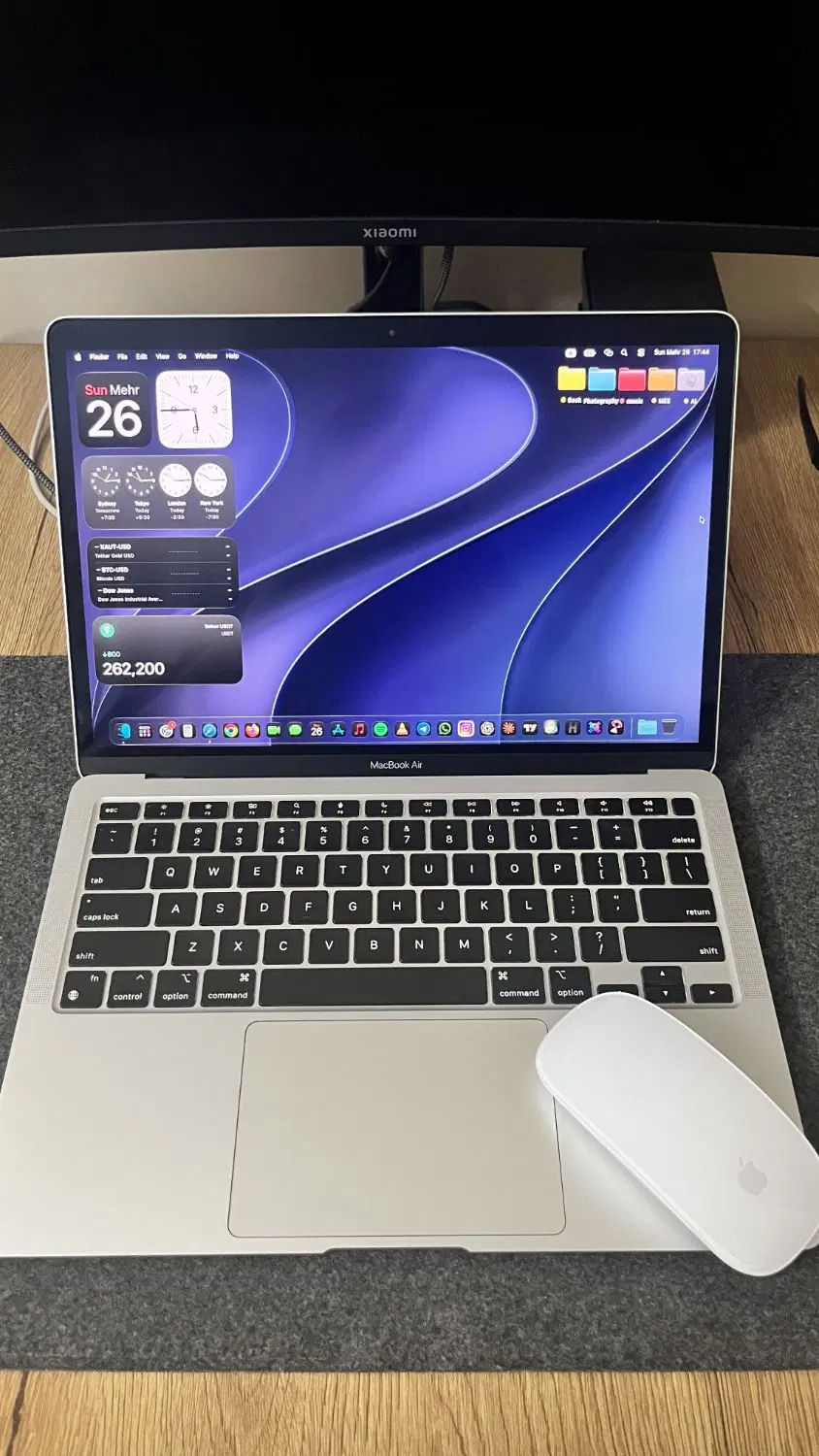 MacBook Air M1 2020 + Magic Mouse 3 New|رایانه همراه|تهران, مجیدیه|دیوار