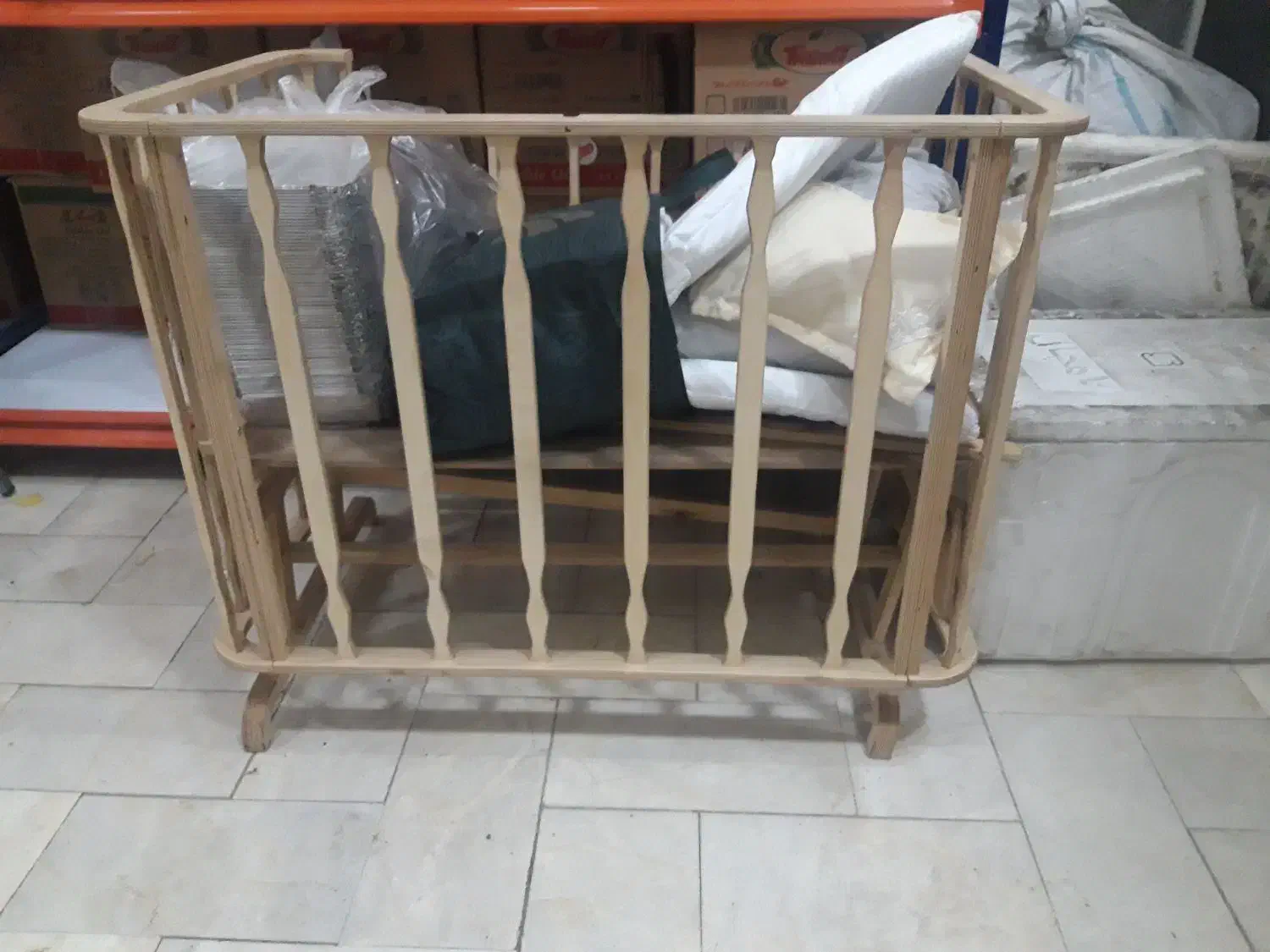 تخت خواب بچه گهواره ای نو|اسباب و اثاث بچه|ری, صالحآباد شرقی|دیوار