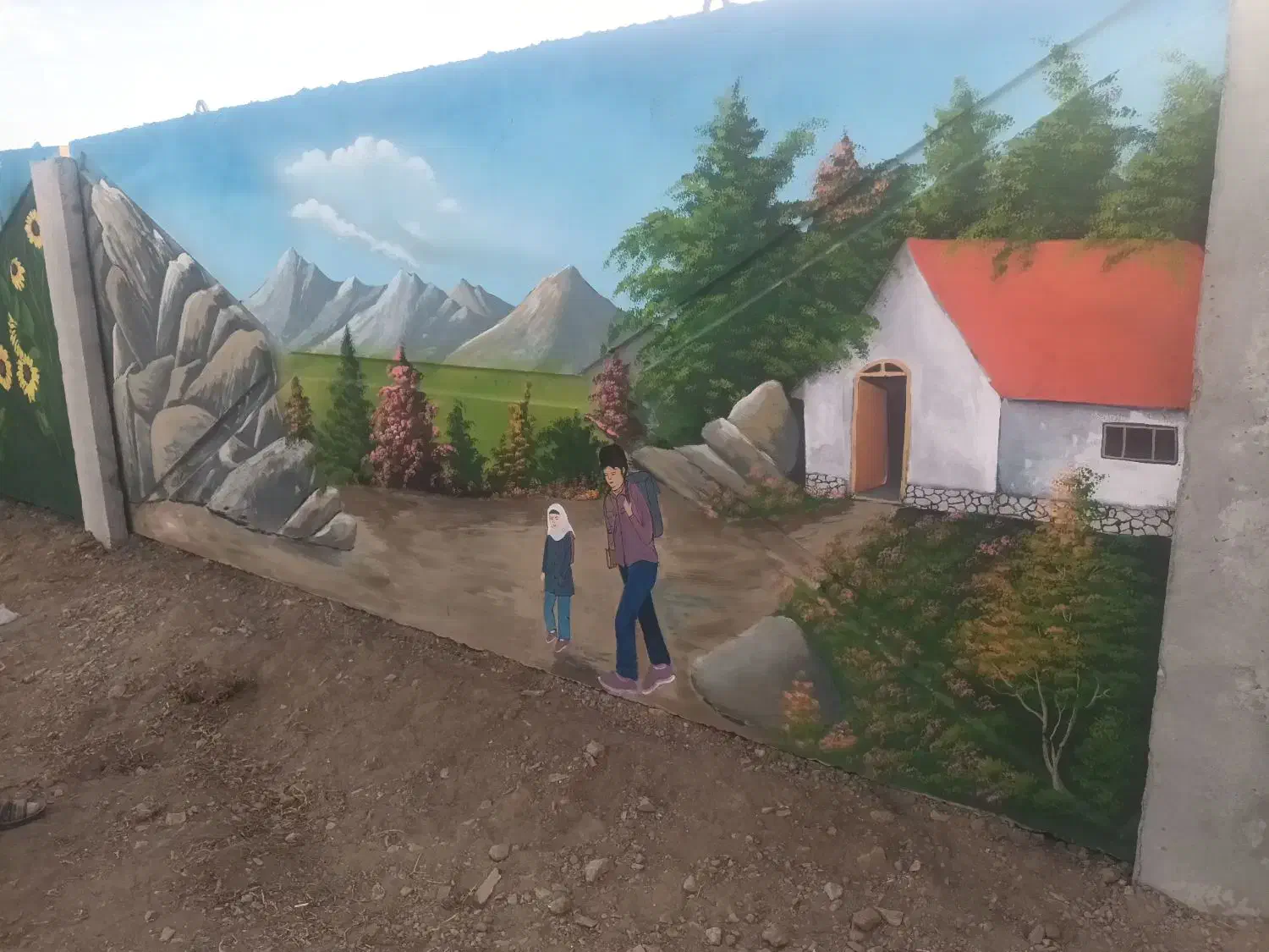 نقاشی روی دیوار|خدمات پیشه و مهارت|سبزوار, توحیدشهر|دیوار