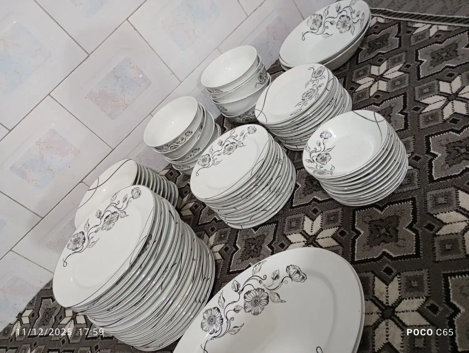 چینی اصلی (پندچینی)|ظروف سرو و پذیرایی|جوانرود, |دیوار