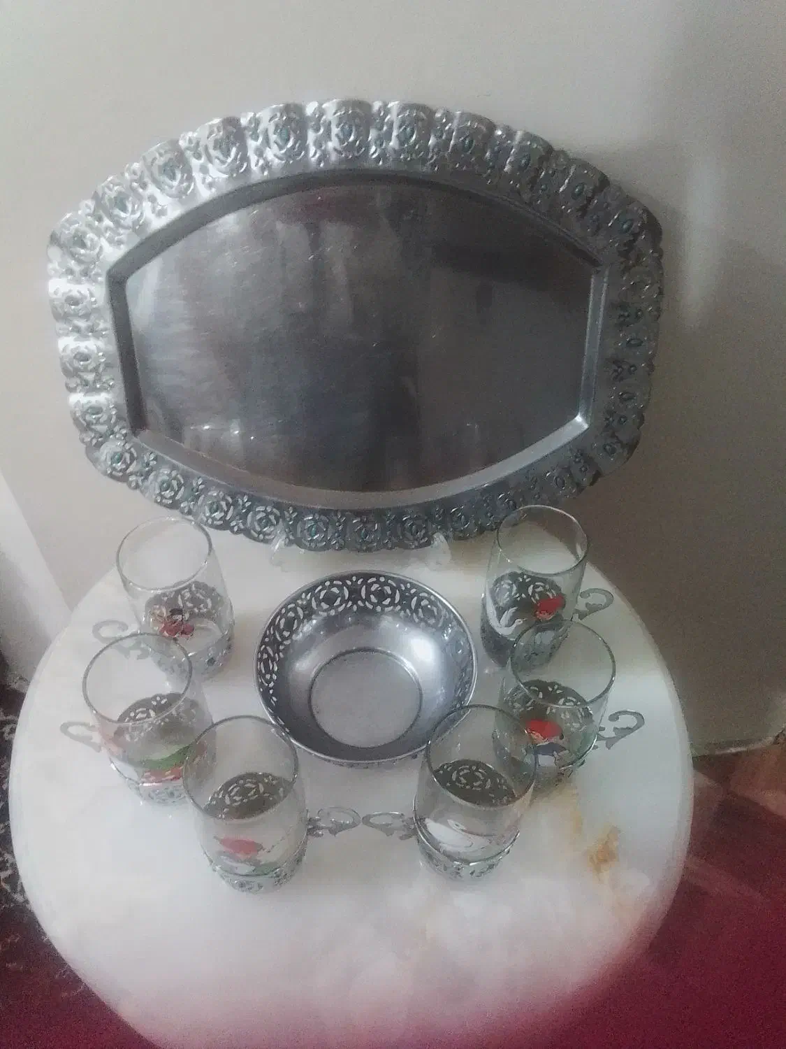 سرویس برنزی آنتیک،قدیمی وعتیقه|کلکسیون اشیاء عتیقه|سهند, |دیوار