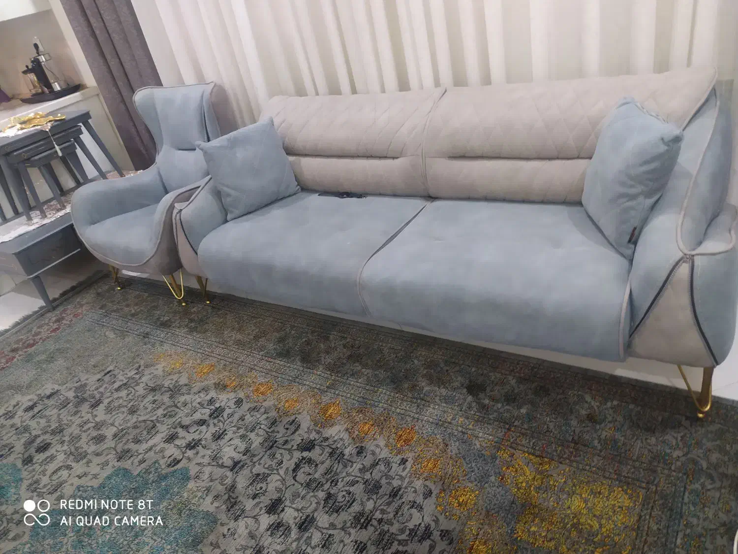 مبل 8نفره برج میلاد فروش فوری|مبلمان خانگی و میز عسلی|زاهدان, |دیوار