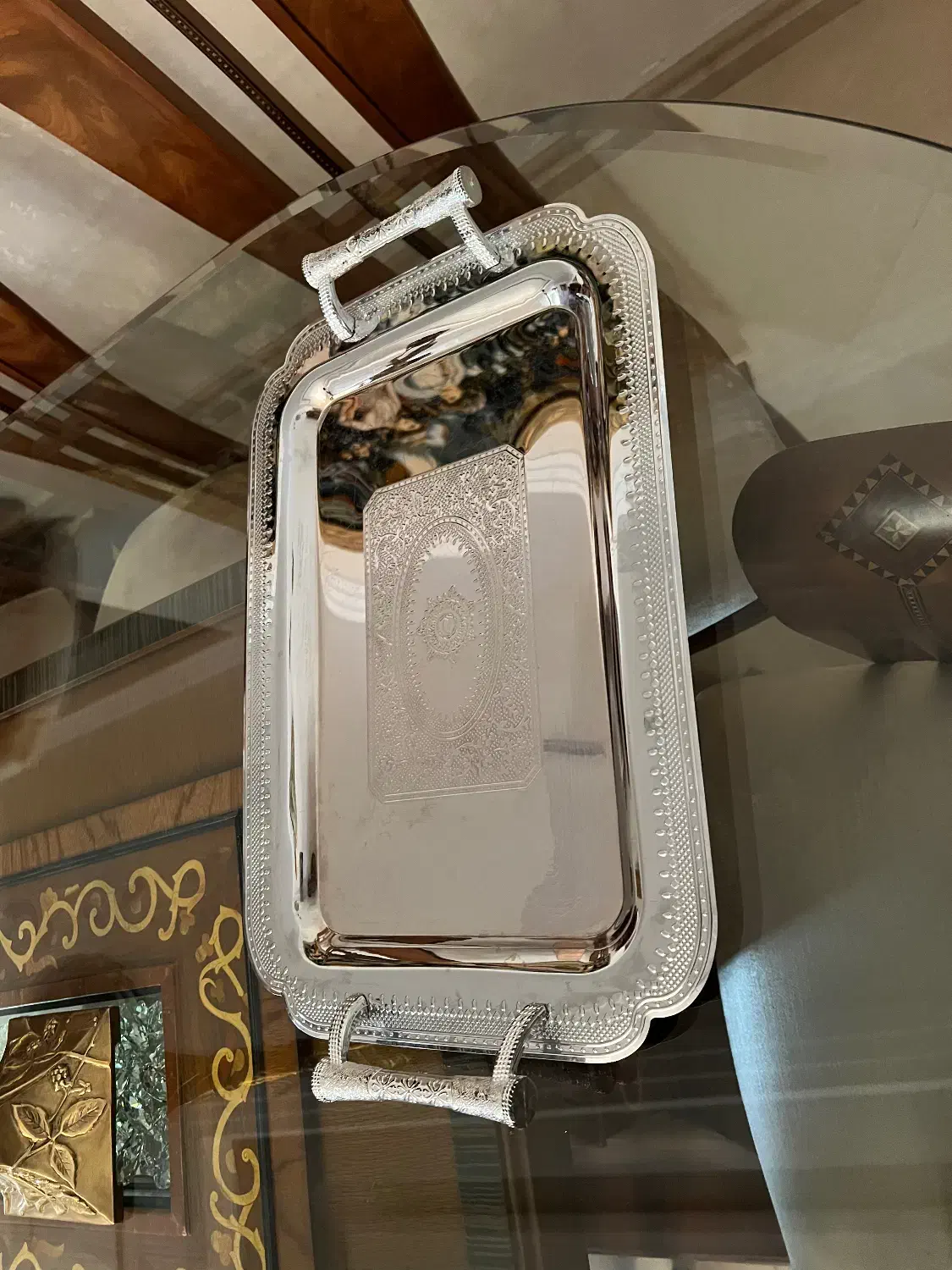 سینی شکلات خوری استیل چراغ نفتی|ظروف سرو و پذیرایی|تهران, صاحبقرانیه|دیوار