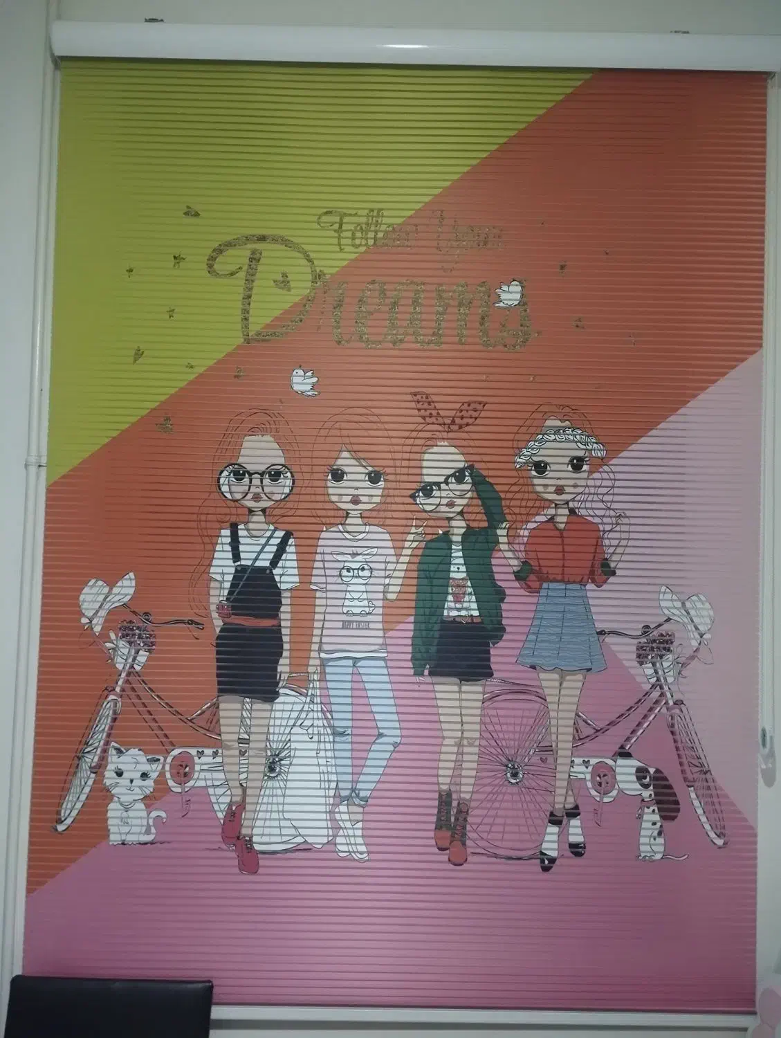 پرده زبرا اتاق کودک|پرده، رانر، رومیزی|بروجرد, |دیوار