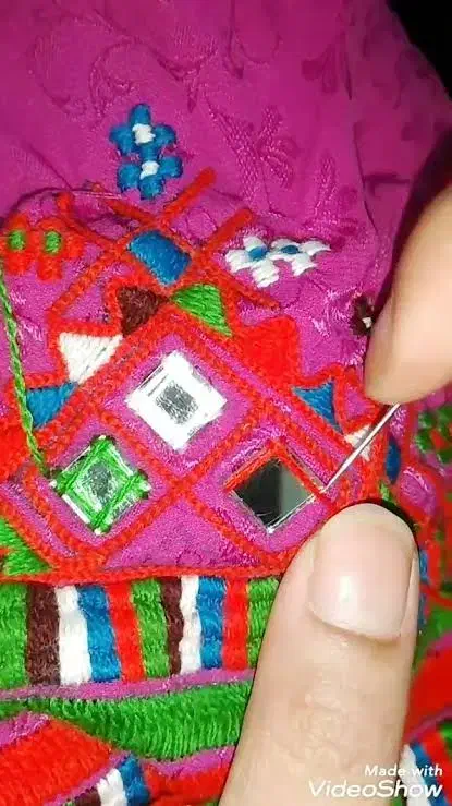 دوخت آیینه پلیوار شیرازه  قیمت مناسب|لباس|مهرستان, |دیوار