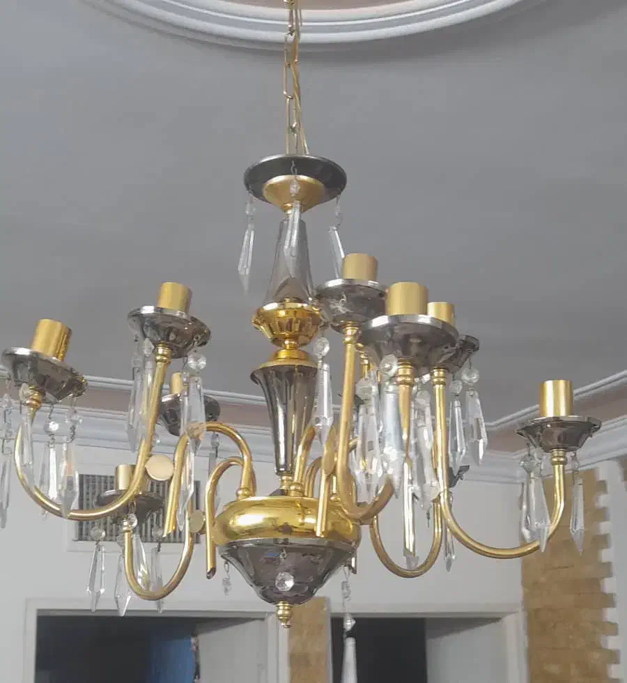 لوستر آب طلا|لوستر و چراغ آویز|شهریار, شهرک وائین|دیوار