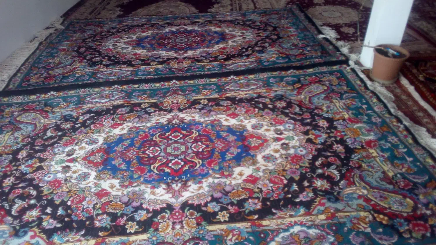 فرش دستبافت هریس سالاری۲۷رنگ|فرش|اهر, |دیوار