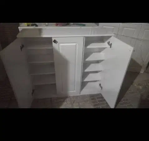 جا کفشی ۳ درب سفید صدفی|جاکفشی، کمد، دراور|بندرعباس, |دیوار