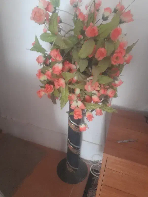 گل مصنوعی با گلدان|گل مصنوعی|گنبد کاووس, |دیوار