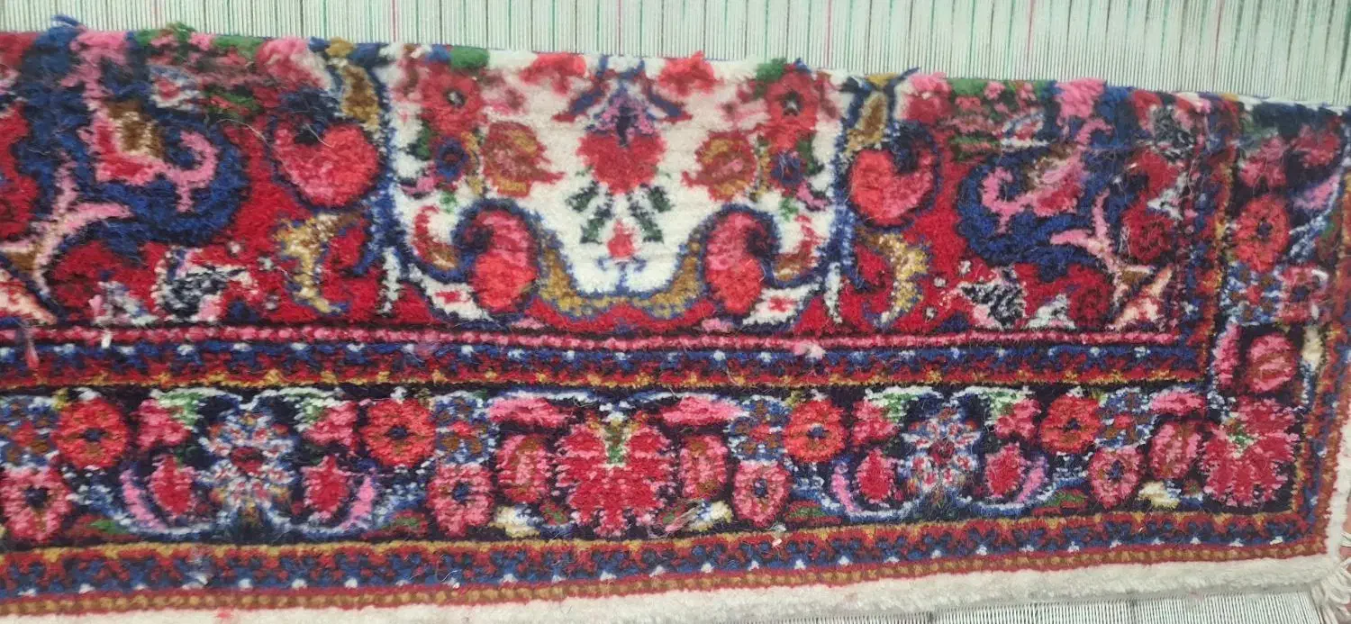 2عدد فرش دستبافت نقشه گل و گلدان|فرش|ملایر, |دیوار