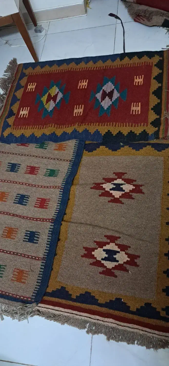 گلیم دستبافت|گلیم، جاجیم، گبه|اصفهان, همدانیان|دیوار