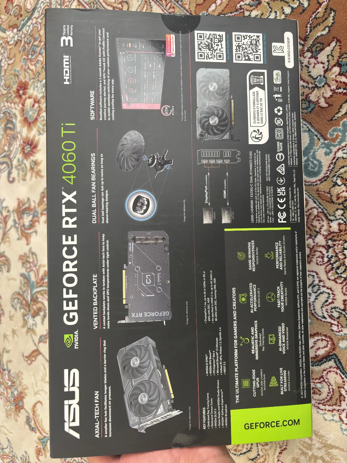 Rtx 4060ti 16g oc asus|قطعات و لوازم جانبی رایانه|تهران, یاخجی آباد|دیوار