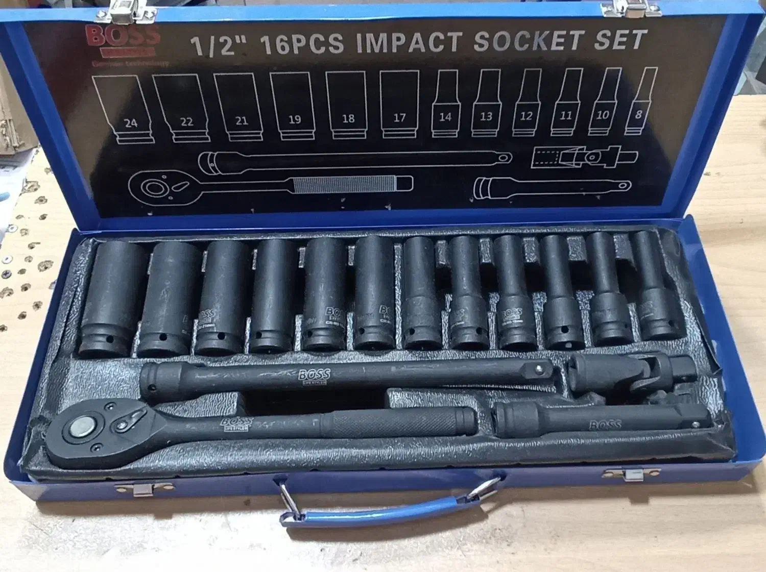 اچار و جعبه بکس ۶۱ پارچه جدید فرز انگشتی بادی|ابزارآلات|اصفهان, پوریای ولی|دیوار