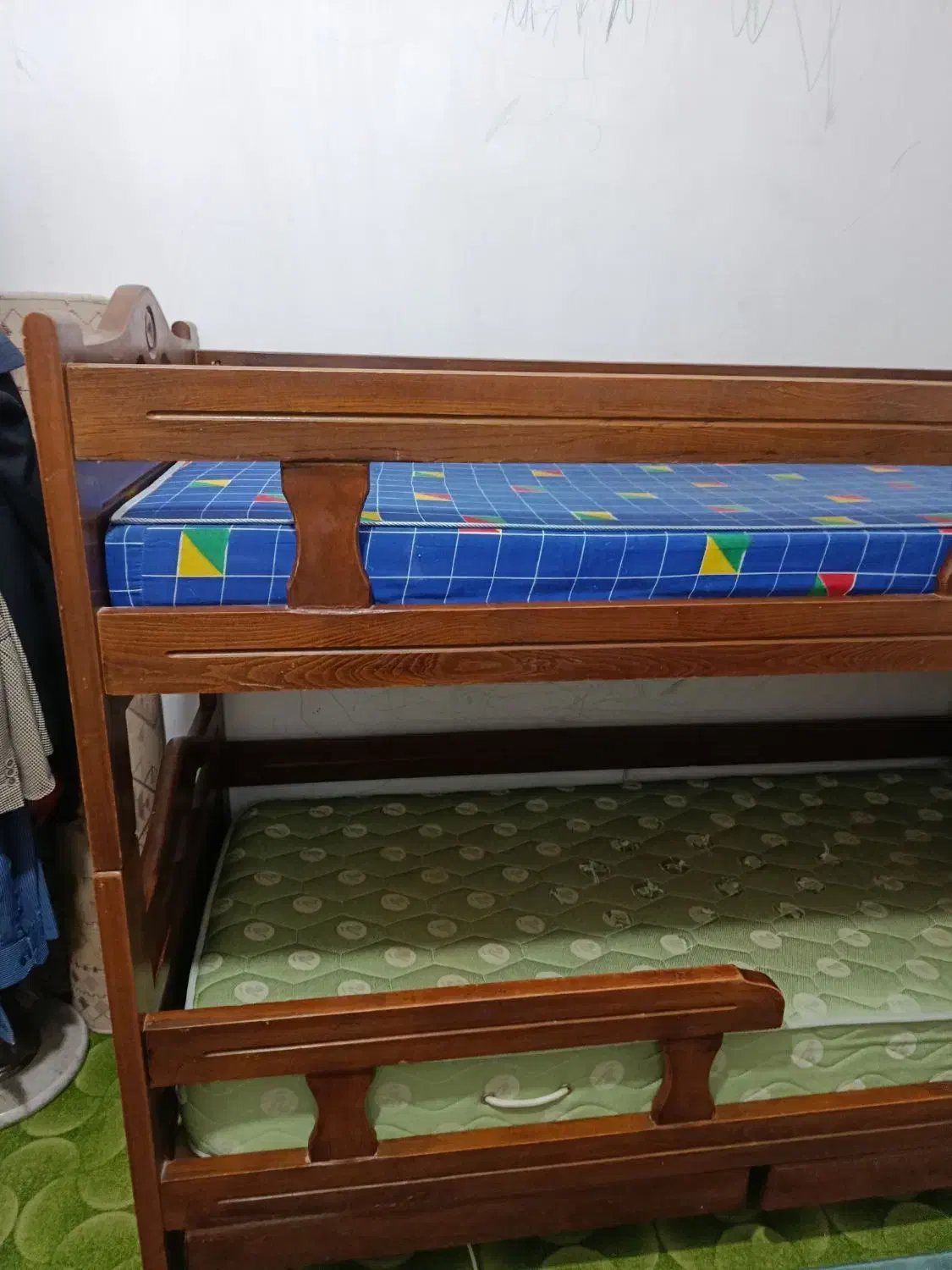 تخت خواب دوطبقه چوبی|تخت و سرویس خواب|بندرعباس, |دیوار