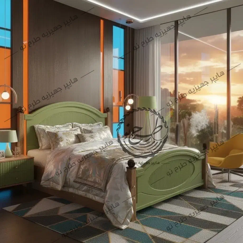 تختخواب دونفره شرکتی آلفا،تخت سرویس جدید طرح نو|تخت و سرویس خواب|تهران, شهید رجایی|دیوار