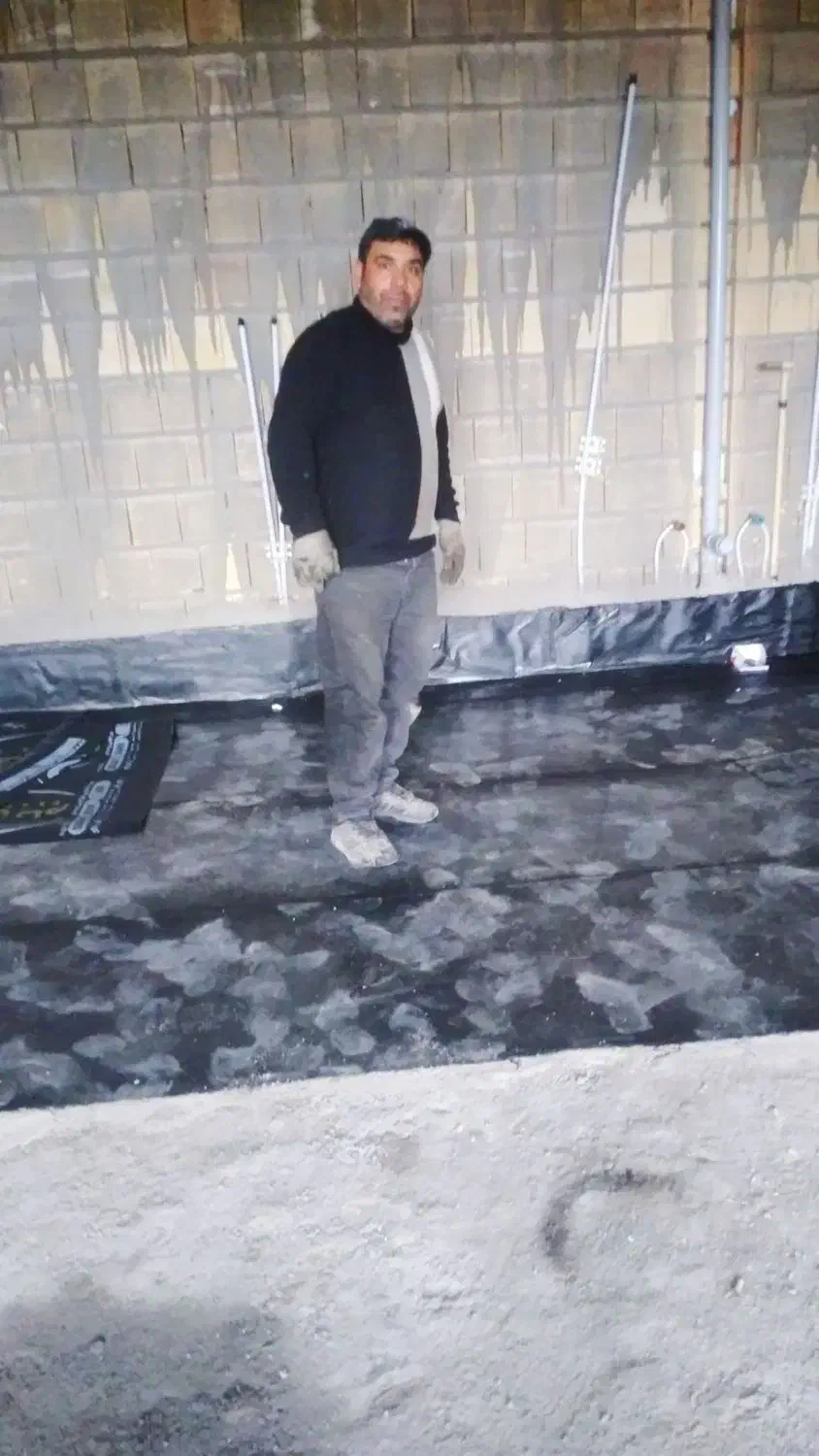 نصب قیرو ایزوگام|خدمات پیشه و مهارت|قم, نیروگاه|دیوار