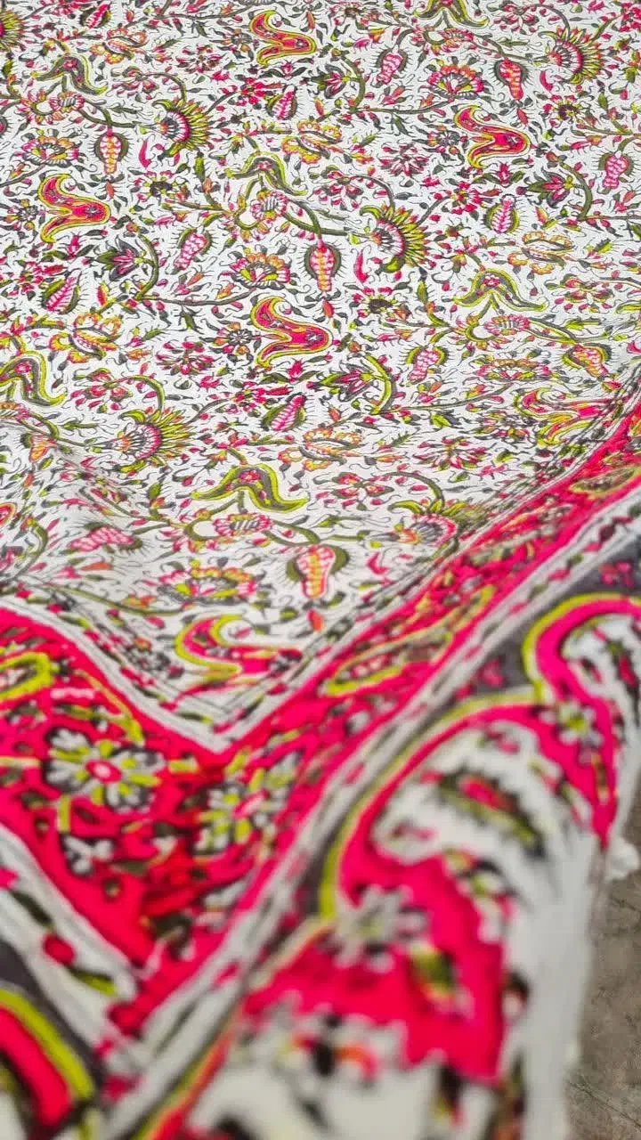 سفره قلمکار|پرده، رانر، رومیزی|کاشان, بازار کاشان|دیوار