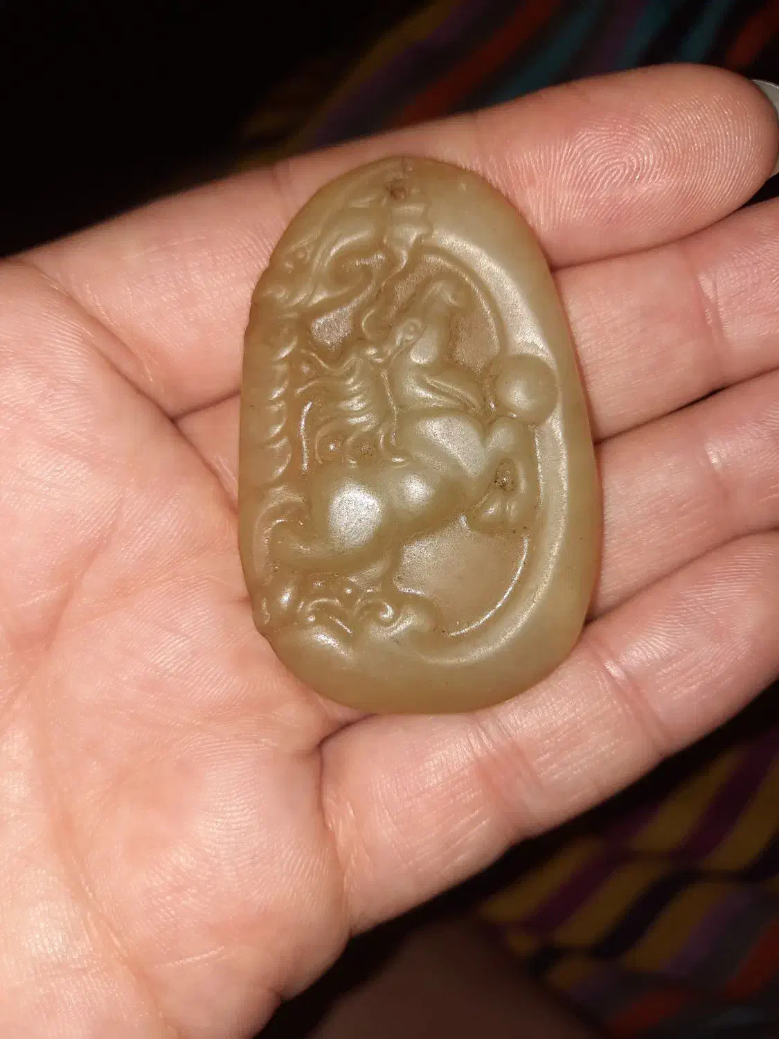 نشان سلطنتی قاجار سنگ یشم|کلکسیون اشیاء عتیقه|کهریزک, |دیوار