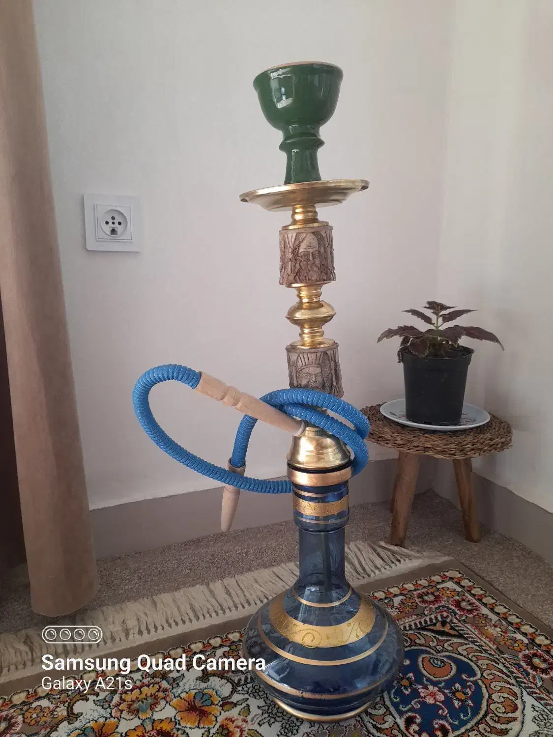 قلیان فلزی|صنایع دستی و سایر لوازم تزئینی|شوشتر, |دیوار